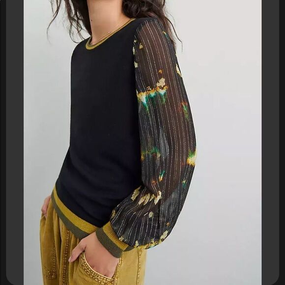 NWT Anthropologie Bl^nk Nela Pullover Sweater XS B-1196 - Picture 1 of 4